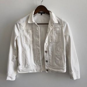 Theory white denim jacket